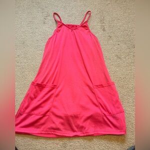 Pink dress with built in shorts